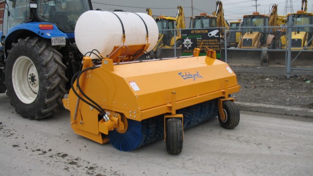 Eddynet Rear Mount Hydraulic Sweeper Attachment for Tractors.