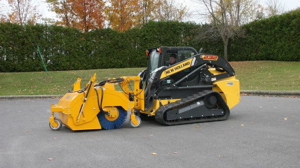 Eddynet Hydraulic pick-up sidewalk sweeper for loaders